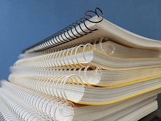 Stack of software documents